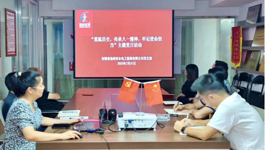 公司黨支部開展“重溫歷史，傳承八一精神， 牢記使命擔(dān)當(dāng)”主題黨日活動